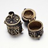 Rack Plating Brass Prayer Box Pendants KK-E738-06AB-NF-1
