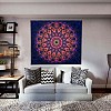 Black Light Boho Mandala Wall Tapestry JX154F-6