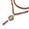Buddhist Necklace NJEW-JN03836-1