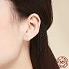 925 Sterling Silver Cubic Zirconia Hoop Earrings EJEW-FF0010-15G-3