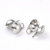 Tarnish Resistant 304 Stainless Steel Bead Tips STAS-P126-04P-3