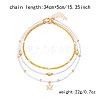 Summer Beach Alloy Starfish Pendant Glass Seed Beaded 3 Layer Necklaces for Women FS-WGF3BD7-01-3