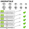 Unicraftale 50Pcs 5 Style 201 & 304 Stainless Steel Beads STAS-UN0049-82-5