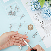 8 Pair Brass Knot Stud Earring Findings KK-UN0001-83-4