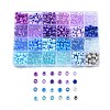 24 Styles DIY Acrylic & PP Plastic Pony Beads Jewelry Making Finding Kits DIY-L073-08D-1