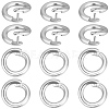 Brass Twister Clasps KK-BBC0025-17B-S-7