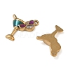 304 Stainless Steel Enamel Pendants SA-CBA7876-40G-01-2