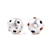 Spot Pattern Opaque ABS Plastic Imitation Pearl Enamel Beads KY-G020-02A-1