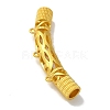 Brass Curved Tube Beads KK-Q019-02G-2