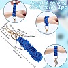 3Pcs 3 Colors Satin Cloth Bracelet Wristlet/Hair Tie Keychain KEYC-SC0001-31B-2