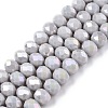 Electroplate Glass Beads Strands LS-EGLA-A044-P8mm-B19-1