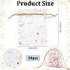 50Pcs Gold Stamping Moon & Star Organza Drawstring Gift Storage Bags OP-BBC0001-03A-01-2