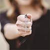10Pcs Faith Cross Charm Pendant Faith Necklace Charm Stainless Steel Pendant for Necklace Making Christian Religious Jewelry Gifts JX515A-7