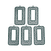 430 Stainless Steel Filigree Pendants STAS-S108-14B-1