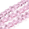 Transparent Glass Beads GLAA-Q066-14mm-B17-1