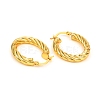 Brass Hoop Earrings EJEW-F250-05-G-2