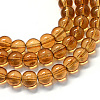 Baking Paint Transparent Glass Round Bead Strands LS-DGLA-Q022-6mm-05-1