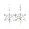 Snowflake Alloy Dangle Earrings FS-WGD9918-07-1