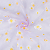 4 Yard Daisy Pattern Nylon Mesh Fabric AJEW-WH0314-459A-1