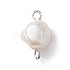 Electroplated Shell Pearl Nuggets Links PALLOY-JF04646-02-3