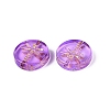 Baking Paint Transparent Glass Beads DGLA-N018-30D-3