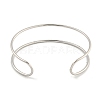 Non-Tarnish Hollowed 304 Stainless Steel Cuff Bangles for Women Men BJEW-P331-02P-3