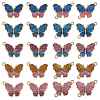 20Pcs Butterfly Alloy Enamel Pendants & Links Connectors JX228A-1