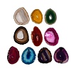 Dyed & Heated Natural Agate Slice Big Pendants GG-CBAAF67-02-1