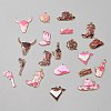 Alloy Enamel Pendants FIND-WH0816-126G-1