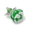 Faceted Glass Pendants PALLOY-MZ00583-09-3