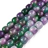 Dyed Natural White Jade Beads Strands G-T138-D21-4