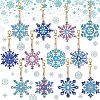 DIY Diamond Painting Christmas Snowflake Pendant Decoration Kits WG44287-02-1