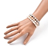 Natural Baroque Pearl Keshi Pearl Beaded Bracelets Sets BJEW-JB05326-8