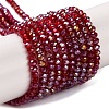Baking Electroplate Glass Beads Strands X-DGLA-A039-J2MM-B19-1