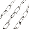 Textured 304 Stainless Steel Paperclip Chains CHS-H026-18P-1