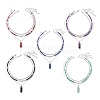 3Pcs 3 Style Natural Gemstone & Pearl & Synthetic Hematite Beaded Necklaces Set NJEW-JN04028-1