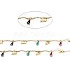 Handmade Brass Curved Bar Link Chains CHC-I036-46G-2