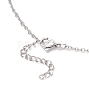 304 Stainless Steel Empty Macrame Pouch Star Moon Pendant Cable Chain Necklace Making NJEW-JN05281-01-6