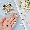 64Pcs 4 Styles Alloy Buttons FIND-OC0013-16-3