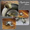 2Pcs Brass Turtle Display Decorations AJEW-SP0004-98-7