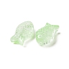 Transparent Spray Painted Glass Beads GLAA-I050-10G-2