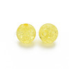 Transparent Crackle Acrylic Beads MACR-S373-66C-N16-6