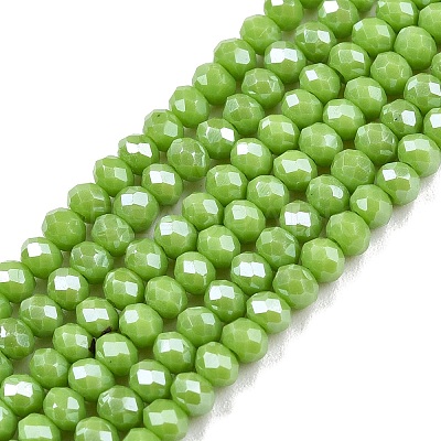 Electroplate Glass Beads Strands EGLA-A044-P2mm-A30-1