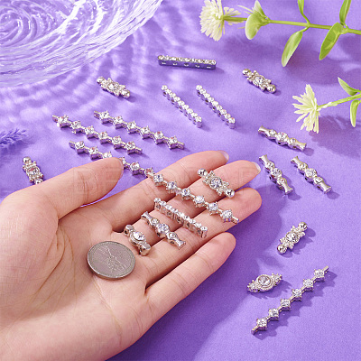 35pcs 7 style Alloy Bar Spacers FIND-FW0001-21-1