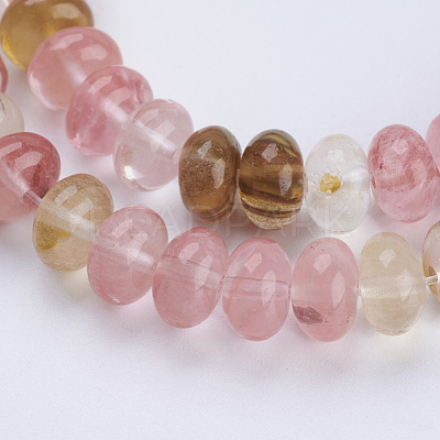 Tigerskin Glass Beads Strands G-P354-17-8x5mm-1