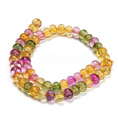 Dyed Imitation Gemstone Glass Beads Strands GL-Z001-03B-05-1