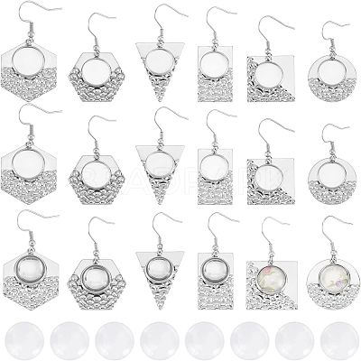DIY Geometric Dangle Earring Making Kits FIND-CA0004-70-1