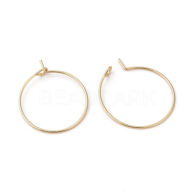 316L Surgical Stainless Steel Hoop Earring Findings STAS-G229-07G-08B-1