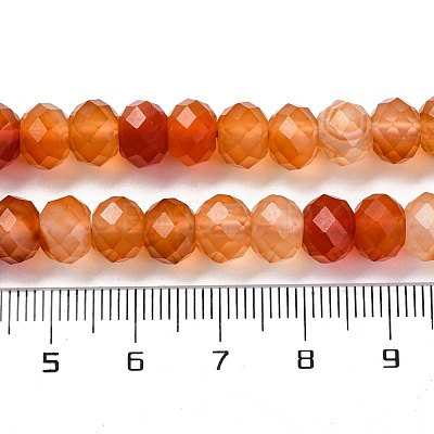 Natural Red Agate(Dyed & Heated) Beads Strands G-K380-A49-07-1