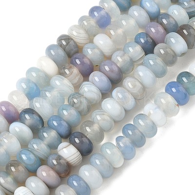Natural Banded Agate Beads Strands G-F790-I01-01A-1